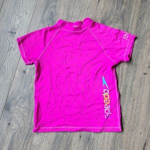 Speedo UV50 Swim Top Pink {Girl's Large}
